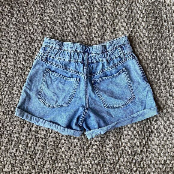Banana Republic Vintage Style Denim Shorts Elastic Back High Rise Womens  28/6 - Picture 2 of 8